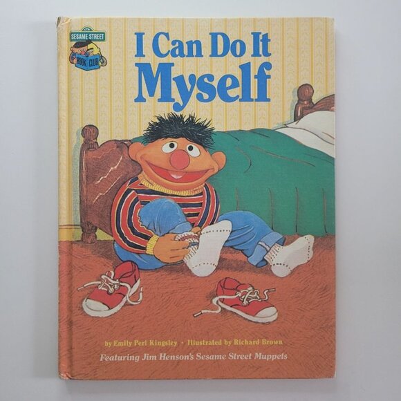 Sesame Street I Can Do It Myself Book Vintage 1980s Muppet Jim Henson Ernie Bird - Picture 1 of 11